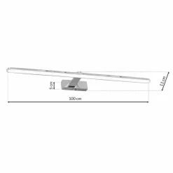 Kinkiet SPLASH CHROME 100cm 21W LED (ML5724) - Milagro