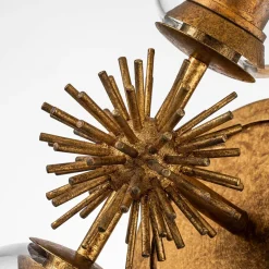 Kinkiet Staring - 2 źródła światła - Przecierane złoto (STARING-2WB-DG-CLEAR) - Elstead Lighting