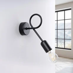 Kinkiet SUPEŁ czarny (SL.1433) - Sollux Lighting