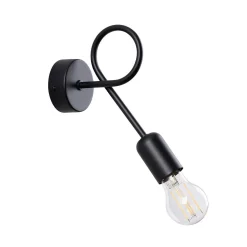 Kinkiet SUPEŁ czarny (SL.1433) - Sollux Lighting