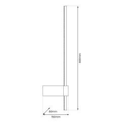 Kinkiet SWING 8W LED 3000-6000K (ML1010) - Milagro