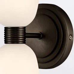 Kinkiet Tallulah IP 44 - 2 źródła światła - Oksydowana czerń (QN-TALLULAH-WB2-BX) - Quintiesse