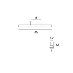 Kinkiet TAMPA IP44 60 cm (C0241) - MAXLIGHT
