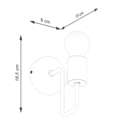 Kinkiet TIMBO biały (SL.1664) - Sollux Lighting