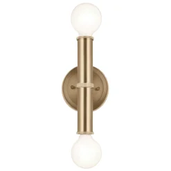 Kinkiet Torche - 2 źródła światła - Szampański brąz (QN-TORCHE-2W-CPZ) - Quintiesse