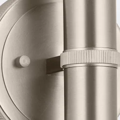 Kinkiet Torche - 2 źródła światła - Szczotkowany nikiel (QN-TORCHE-2W-BN) - Quintiesse