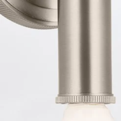 Kinkiet Torche - 2 źródła światła - Szczotkowany nikiel (QN-TORCHE-2W-BN) - Quintiesse