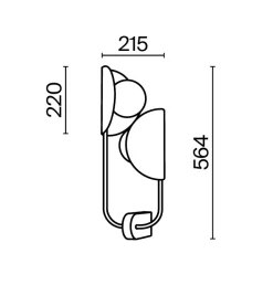 Kinkiet Tropic (MOD164WL-02BS) - Maytoni