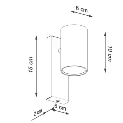Kinkiet UTTI czarny (SL.1077) - Sollux