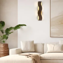 Kinkiet Vaughan - Brązowo-złoty (QN-VAUGHAN-1W-BRZ-GD) - Quintiesse