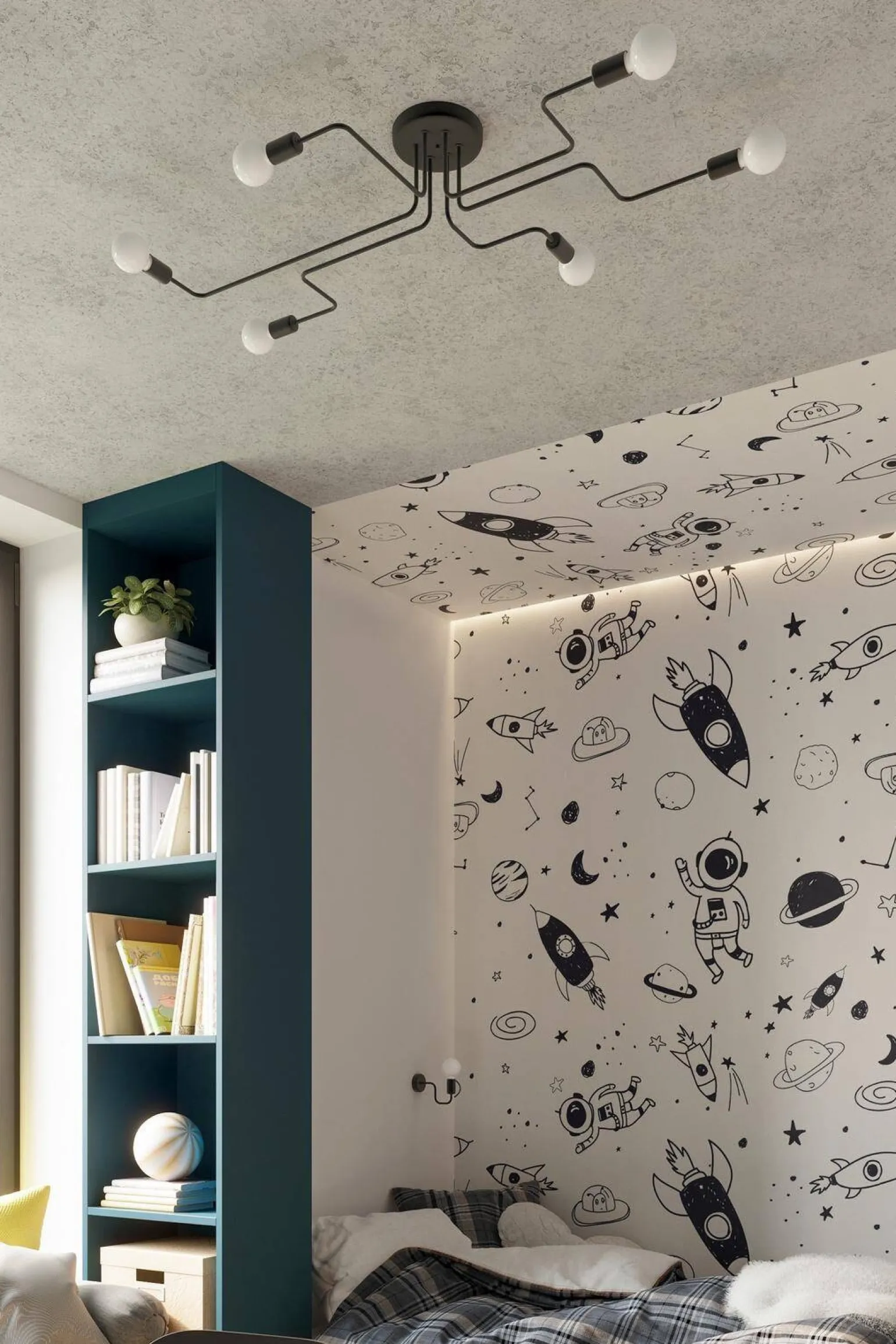 Kinkiet VECTOR czarny (SL.1445) - Sollux Lighting