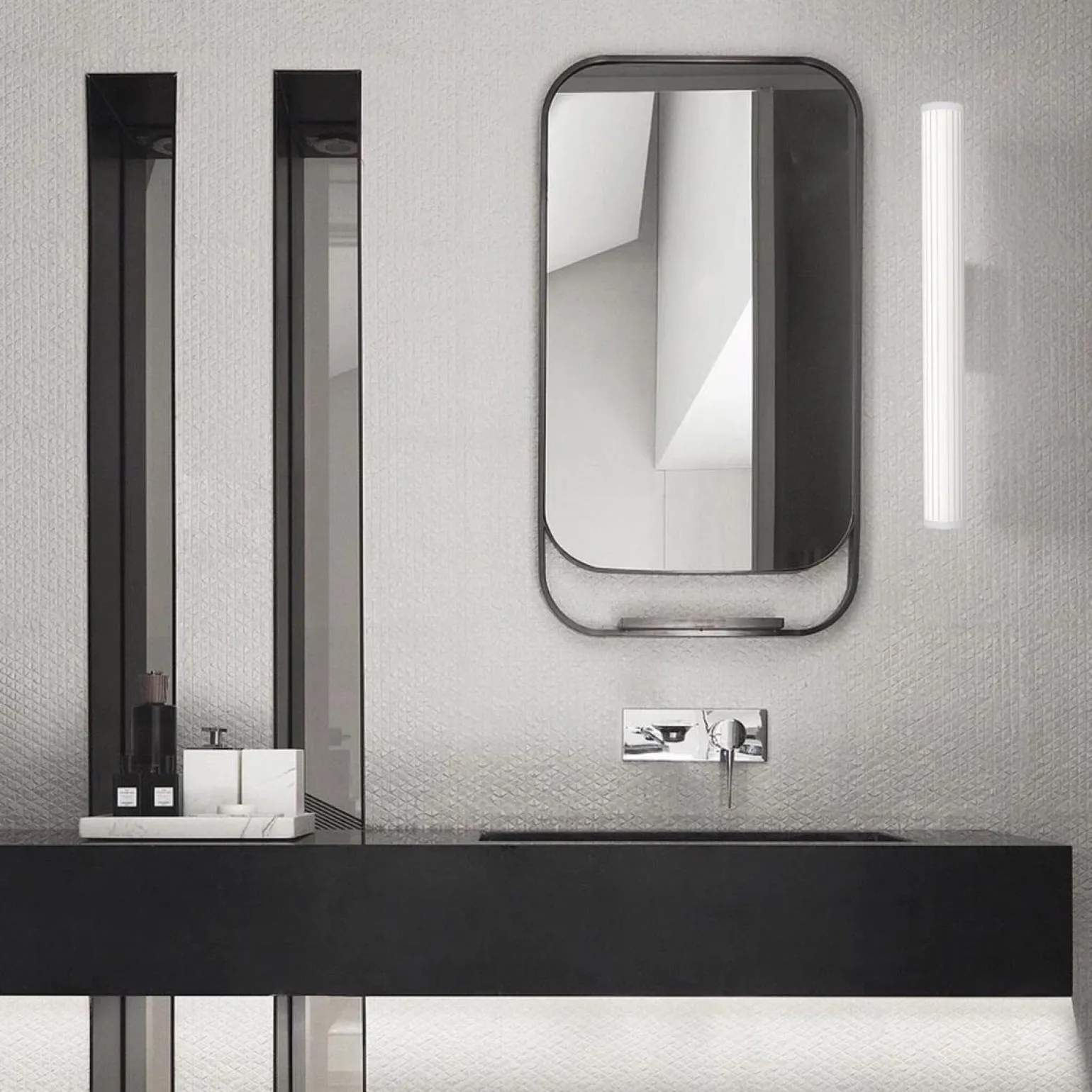 Kinkiet Vena 45 cm biała LED CCT (LP-1010/1W-45 WH) - Light Prestige