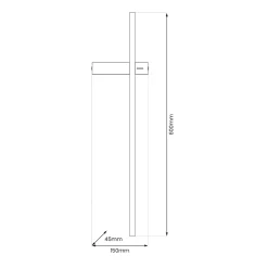 Kinkiet VISION 8W LED 3000K (ML1007) - Milagro
