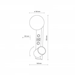 Kinkiet VOX 2 + ŁADOWARKA USB (10152) - TK Lighting
