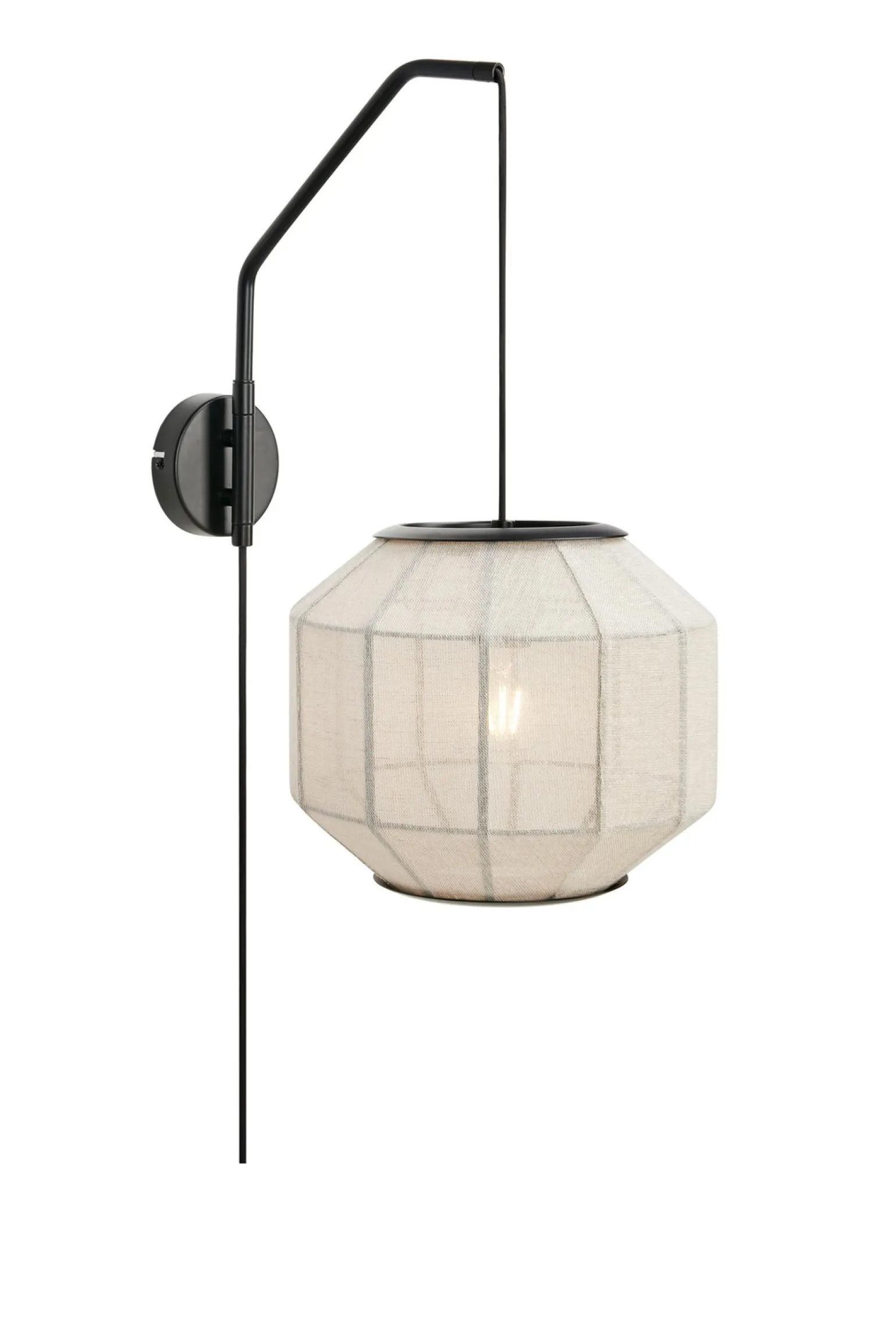 Kinkiet wewnętrzny ASUKA Wall 1L Beige/Black (108957) Markslojd