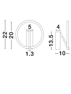 Kinkiet wewnętrzny ZUDANEZ (LE44775) - Luces Exclusivas