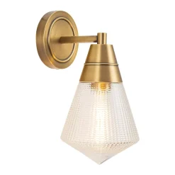 Kinkiet Willard - 1 źródło światła - Vintage mosiądz (QN-WILLARD-1WB-VBS-PG) - Quintiesse