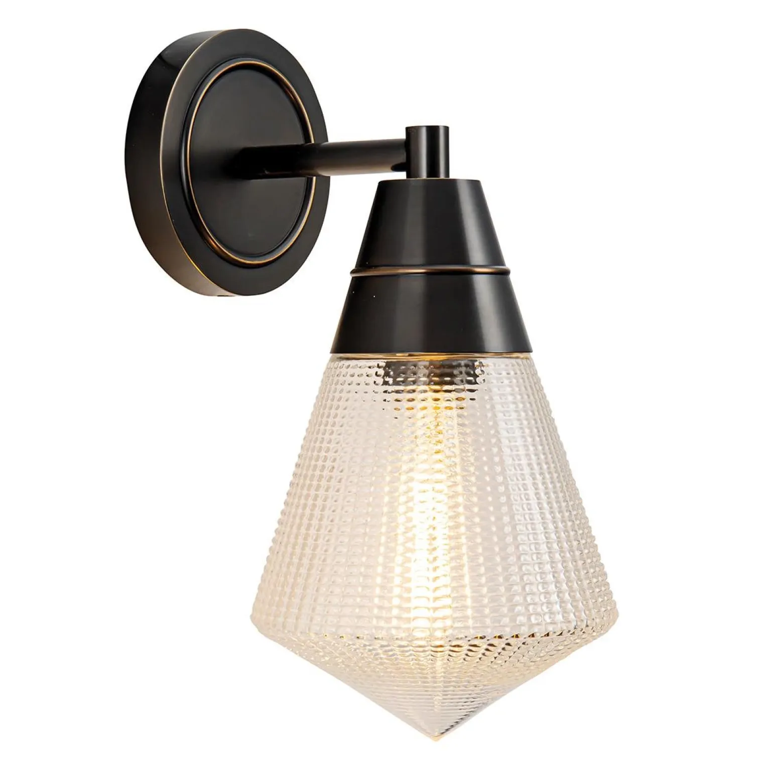 Kinkiet Willard - 1 źródło światła - Miejski brąz (QN-WILLARD-1WB-UBZ-PG) - Quintiesse