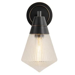 Kinkiet Willard - 1 źródło światła - Miejski brąz (QN-WILLARD-1WB-UBZ-PG) - Quintiesse