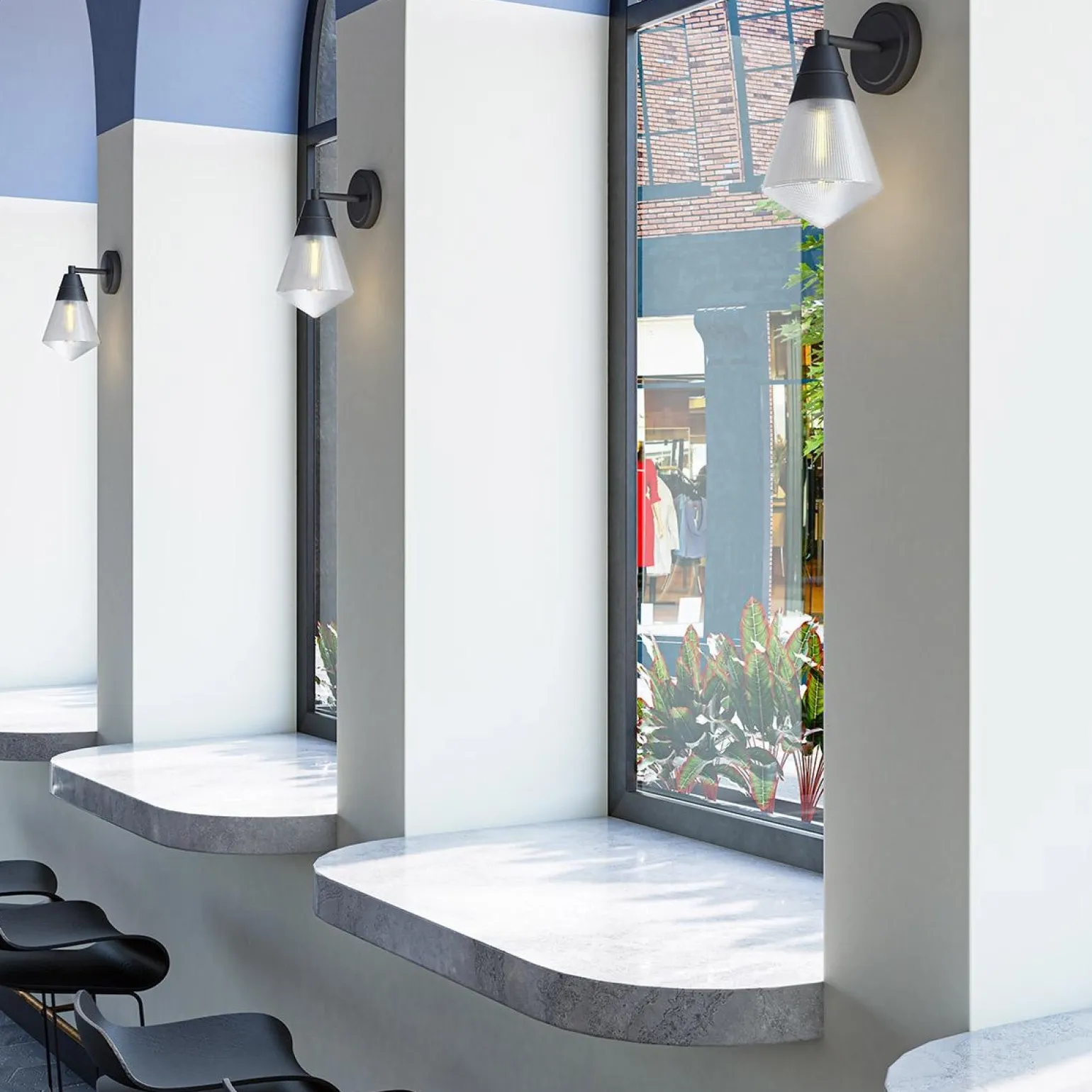 Kinkiet Willard - 1 źródło światła - Miejski brąz (QN-WILLARD-1WB-UBZ-PG) - Quintiesse