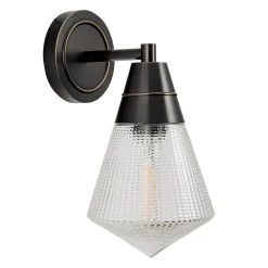 Kinkiet Willard - 1 źródło światła - Miejski brąz (QN-WILLARD-1WB-UBZ-PG) - Quintiesse