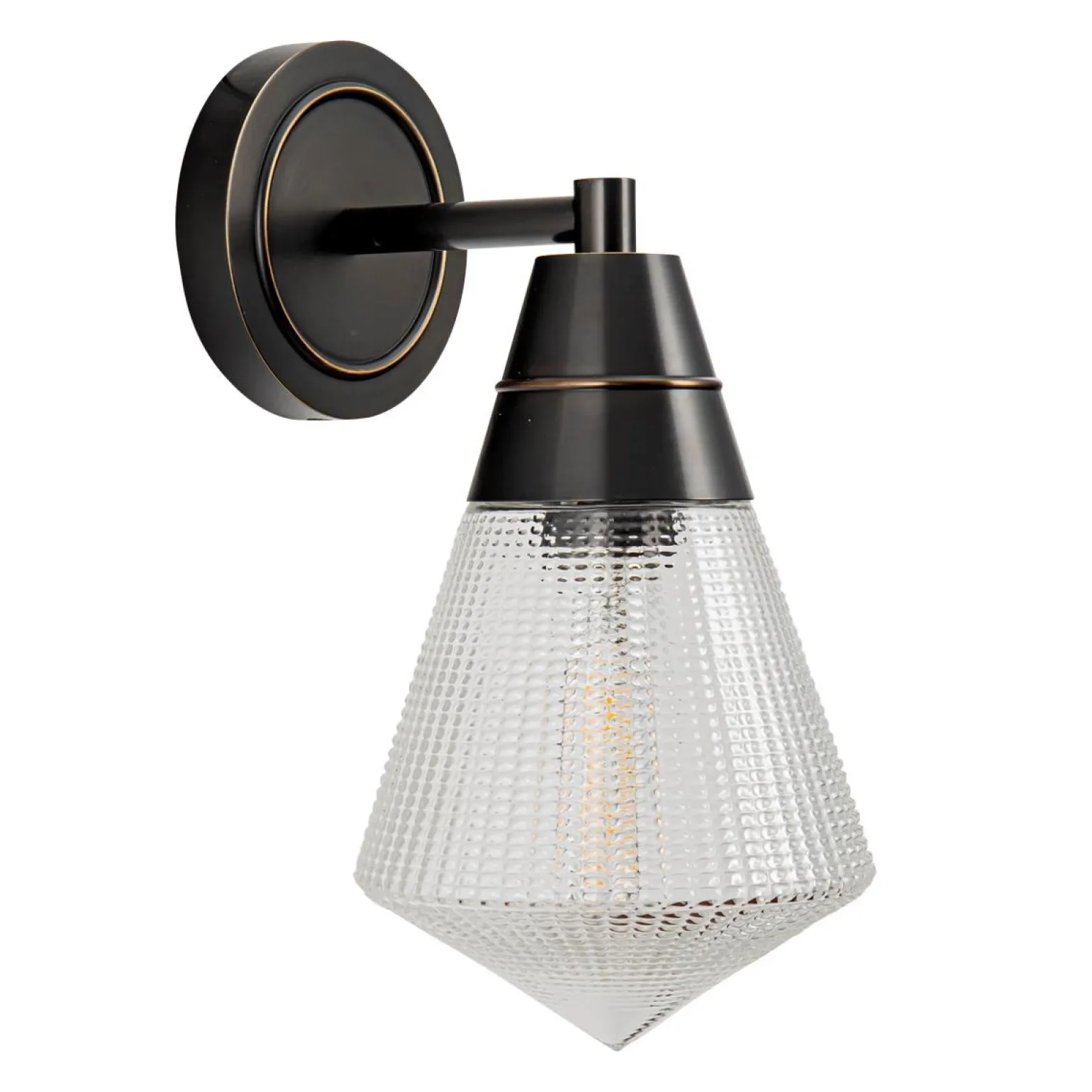 Kinkiet Willard - 1 źródło światła - Miejski brąz (QN-WILLARD-1WB-UBZ-PG) - Quintiesse