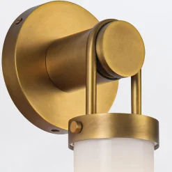 Kinkiet Wynwood - 1 źródło światła - Vintage mosiądz (QN-WYNWOOD-1WB-VBS) - Quintiesse