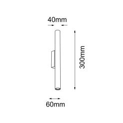 Kinkiet Yabu K2 - Czarny (300 mm) (4048) - Shilo
