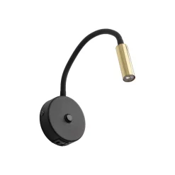 Kinkiet z ładowaniem USB LAGOS BLACK/GOLD (10201) - TK Lighting