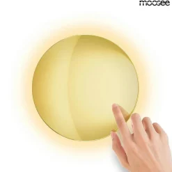 Kinkiet z dotykowym ściemniaczem SHADOW SUN 25 złota (MSE1501100499) - Moosee