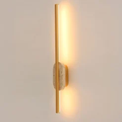 Kinkiet z metalu i trawertynu MAXLIGHT W0418 KINKIET AMOR 12W, IP44