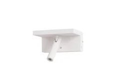 Kinkiet z półką i ładowaniem indukcyjnym HYLLA WALL NFC CHARGER Biały (AZ5911) - Azzardo