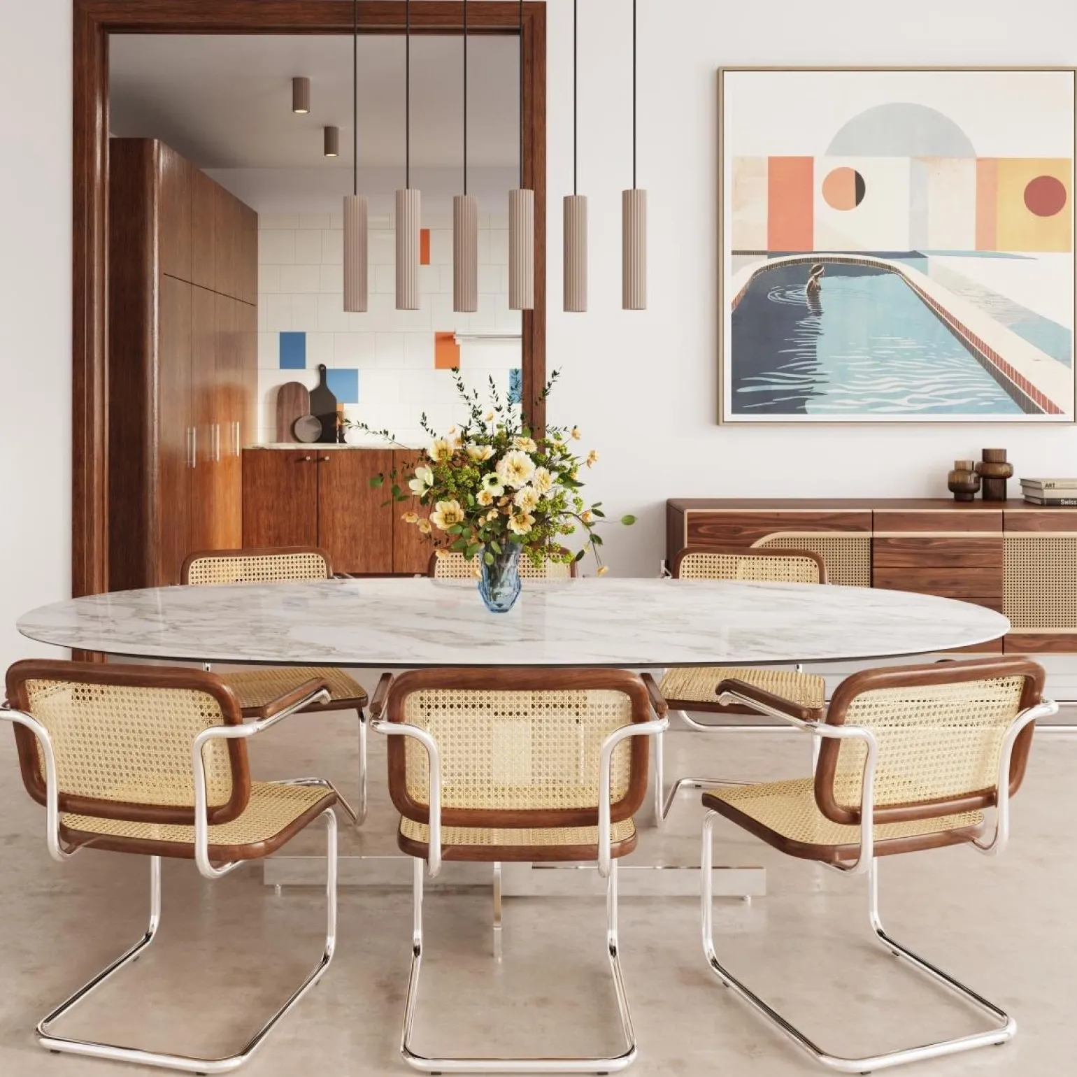 Kinkiet ze ściemniaczem Push Dimm/DALI2 IVAR taupe LED 4000K (TH.642) - Thoro Lighting