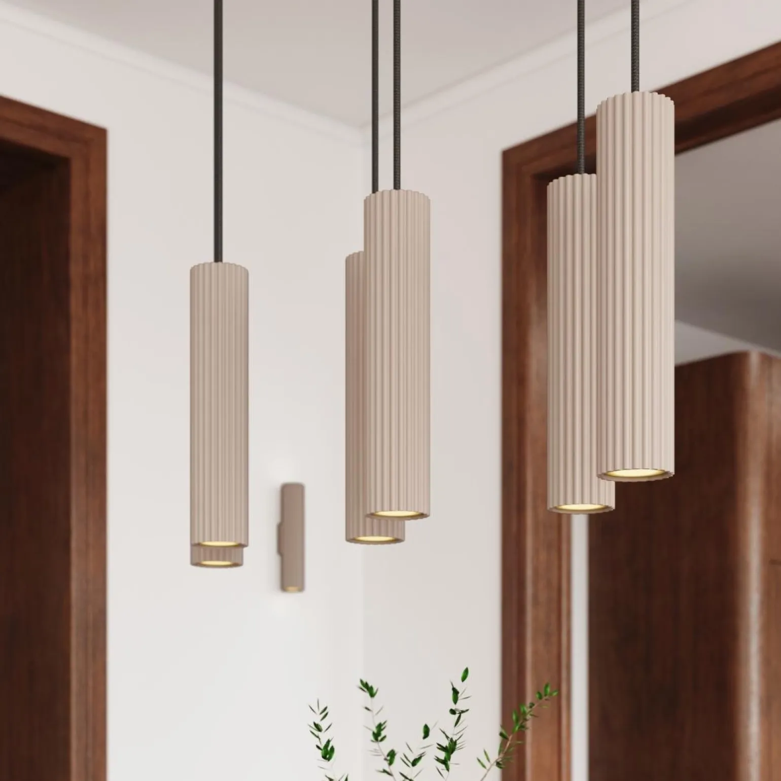 Kinkiet ze ściemniaczem Push Dimm/DALI2 IVAR taupe LED 4000K (TH.642) - Thoro Lighting