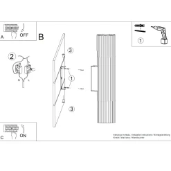 Kinkiet ze ściemniaczem Push Dimm/DALI2 IVAR taupe LED 3000K (TH.602) - Thoro Lighting
