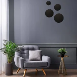 Kinkiet ze zmienną barwą światła Disk 15W 3CCT IP65 Czarny (ML1287) - Milagro