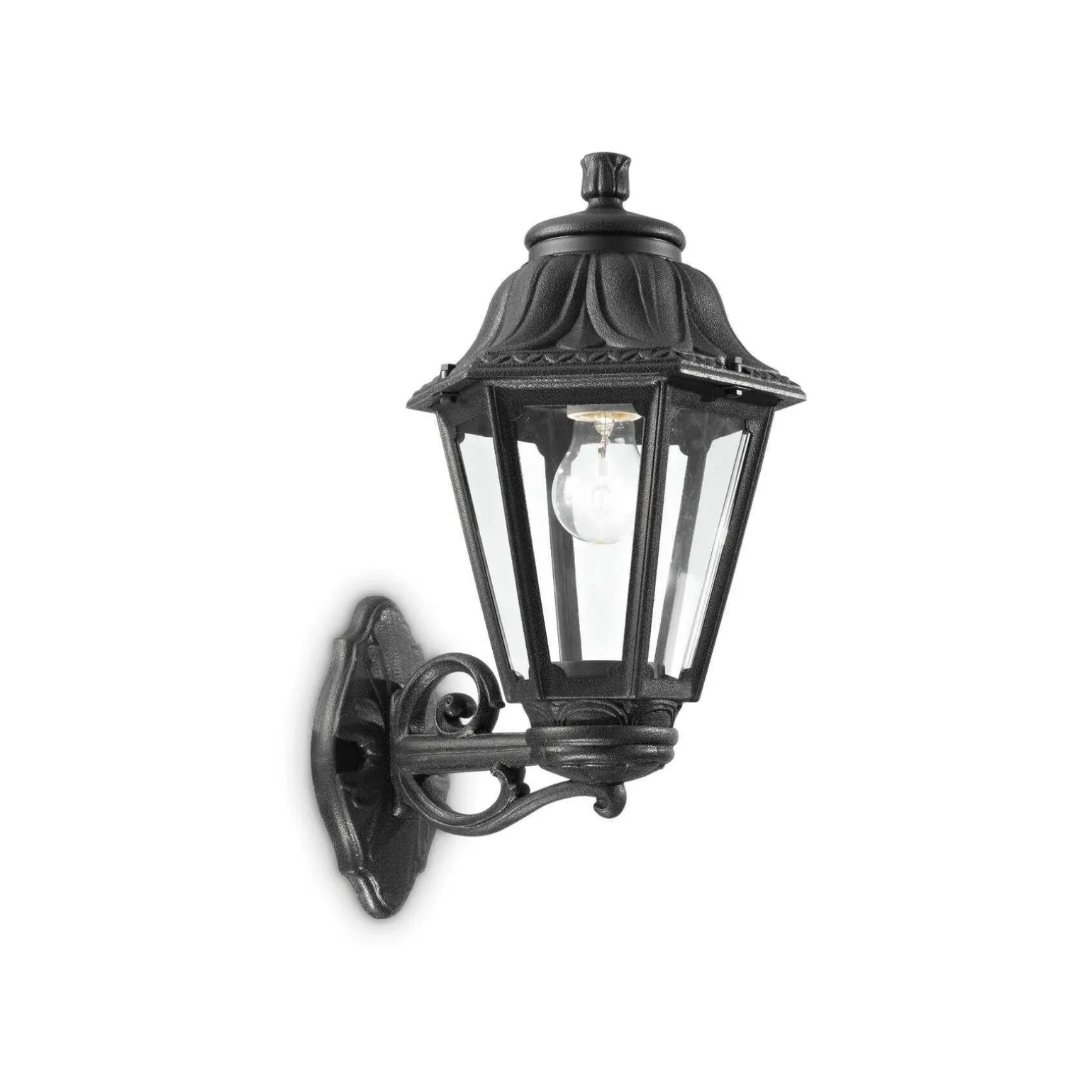 Kinkiet zewnętrzny ANNA AP1 Duży czarny (101491) Ideal Lux