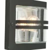 Kinkiet zewnętrzny BERN 650 BLACK E27 LED 9W CLEAR LAMPSHADE Norlys