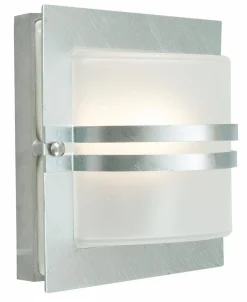 Kinkiet zewnętrzny BERN 651 GALVANIZED E27 LED 9W SATIN SHADE Norlys