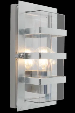 Kinkiet zewnętrzny BODEN 862 GALVANIZED E27 LED 9W CLEAR LAMPSHADE Norlys