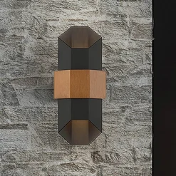 Kinkiet zewnętrzny Chasm (QZ-CHASM-M-BKW) - Elstead Lighting