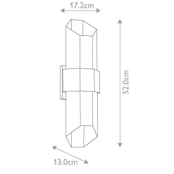 Kinkiet zewnętrzny Chasm (QZ-CHASM-L-BKW) - Elstead Lighting