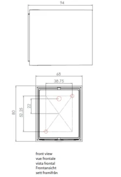 Kinkiet zewnętrzny CHIOS 80 - srebrny (7125) - Astro Lighting