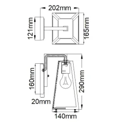 Kinkiet zewnętrzny Delison (KL-DELISON-S-RZ) - Elstead Lighting