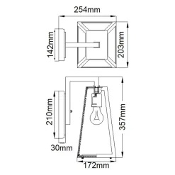 Kinkiet zewnętrzny Delison (KL-DELISON-M-RZ) - Elstead Lighting
