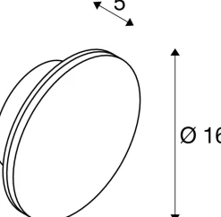 Kinkiet zewnętrzny D-RING S czarna (1007911) - SLV