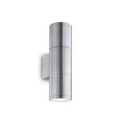 Kinkiet zewnętrzny GUN AP2 SMALL kol. srebrny (033013) Ideal Lux