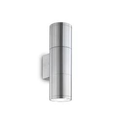 Kinkiet zewnętrzny GUN AP2 SMALL kol. srebrny (033013) Ideal Lux