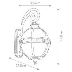 Kinkiet zewnętrzny Halleron (KL-HALLERON-2M-BU) - Elstead Lighting
