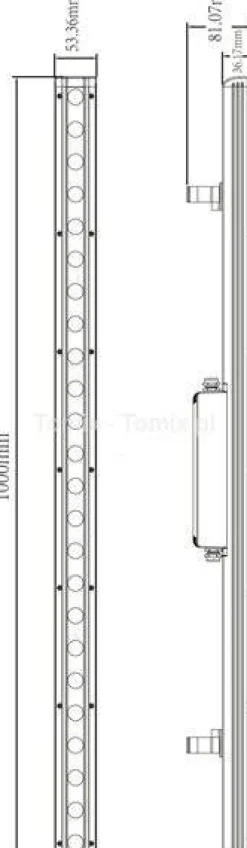 Kinkiet zewnętrzny LED WALLWASHER CAPH 66W 3000K (D732072)